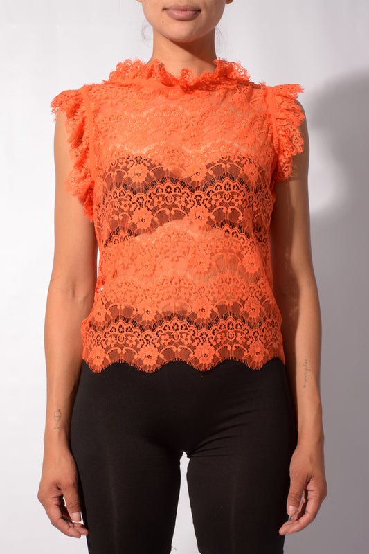 Lace Bow Top