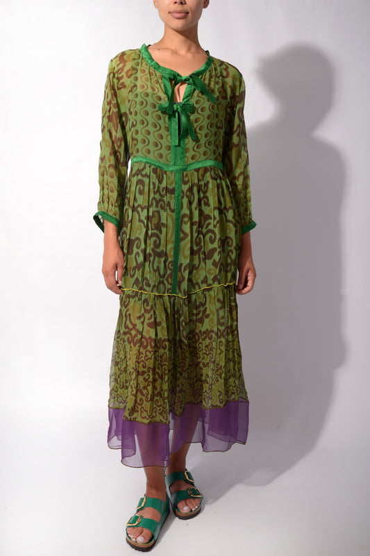 Silk Georgette Boho Dress