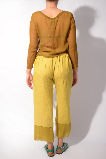 Linen Slit Pants